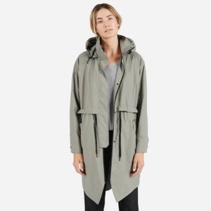 Everlane lightweight anorak, stone, XS